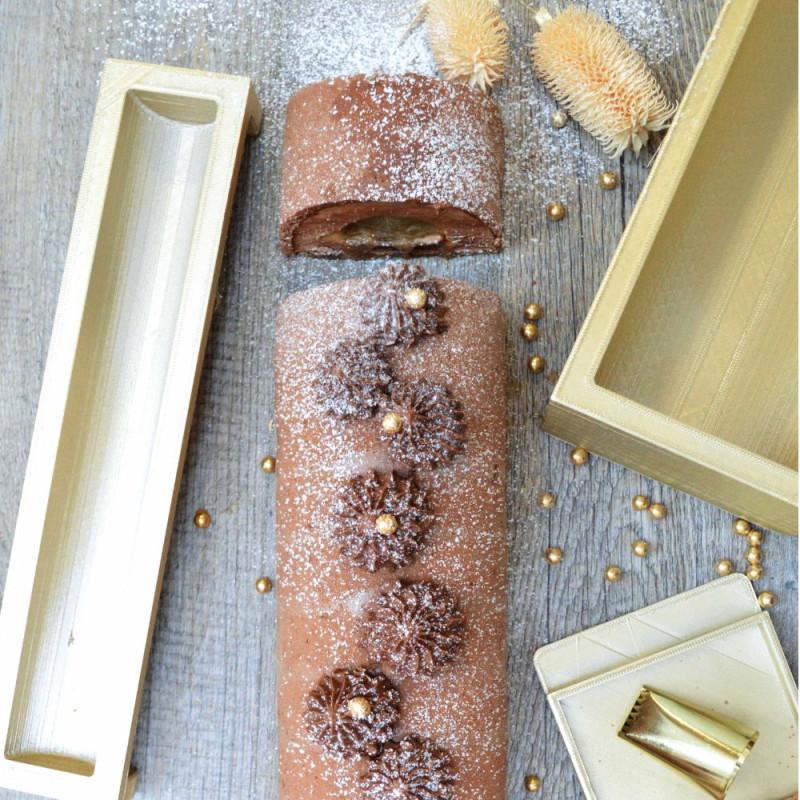 Scrapcooking Moule Silicone Bûche 25cm