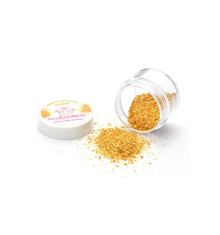 Scrapcooking Paillettes Alimentaires Dorées 5 Gr