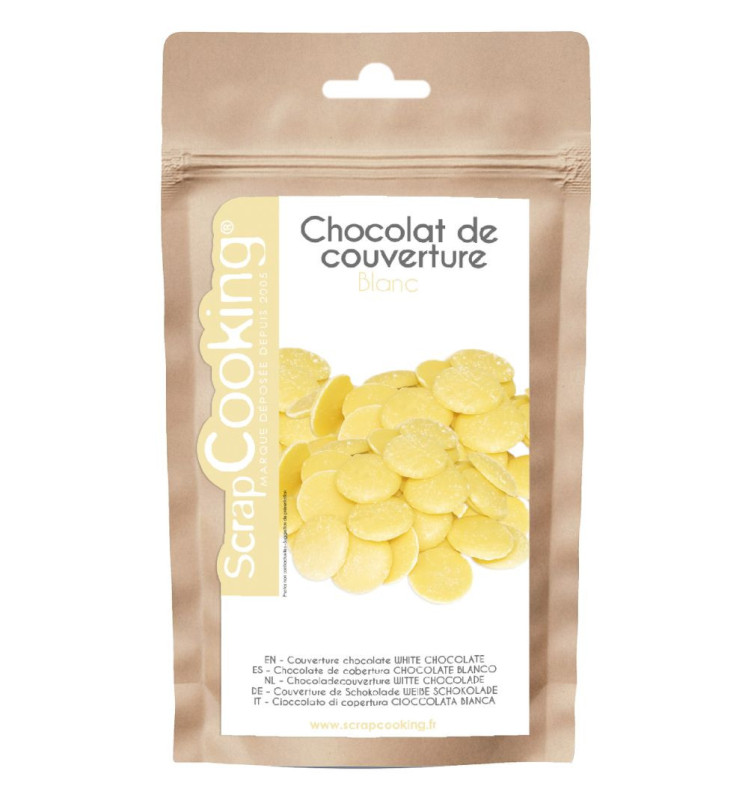 scrapcooking Palets de chocolat blanc 190 gr