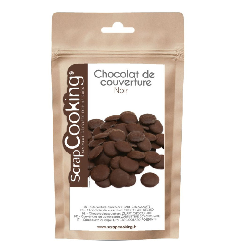 scrapcooking Palets de chocolat noir 190 gr