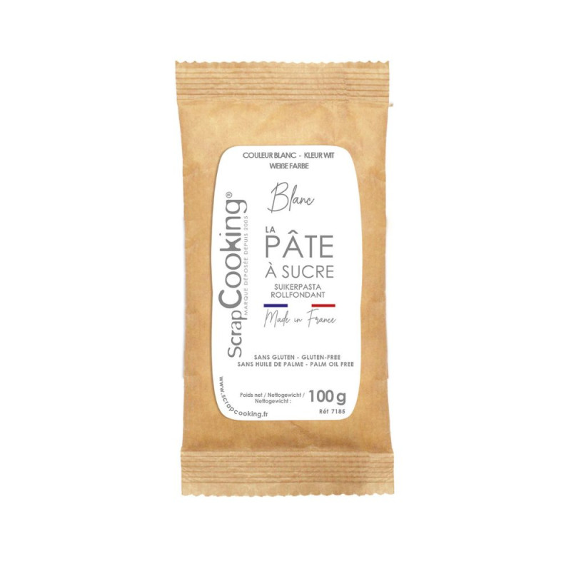 scrapcooking Pâte à sucre blanche 100g