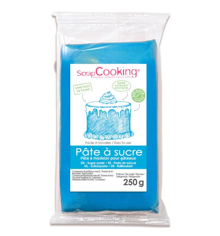 scrapcooking Pâte à sucre bleu 250g