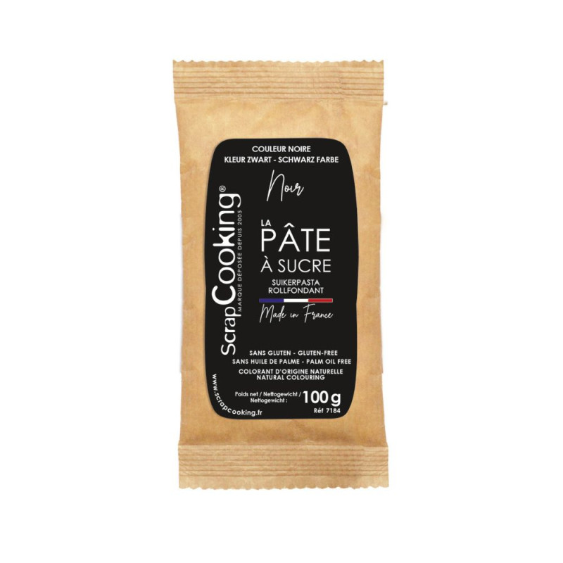 scrapcooking Pâte à sucre noir 100g