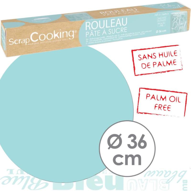 Scrapcooking Pâte à Sucre Rouleau Bleu Ciel 36 Cm