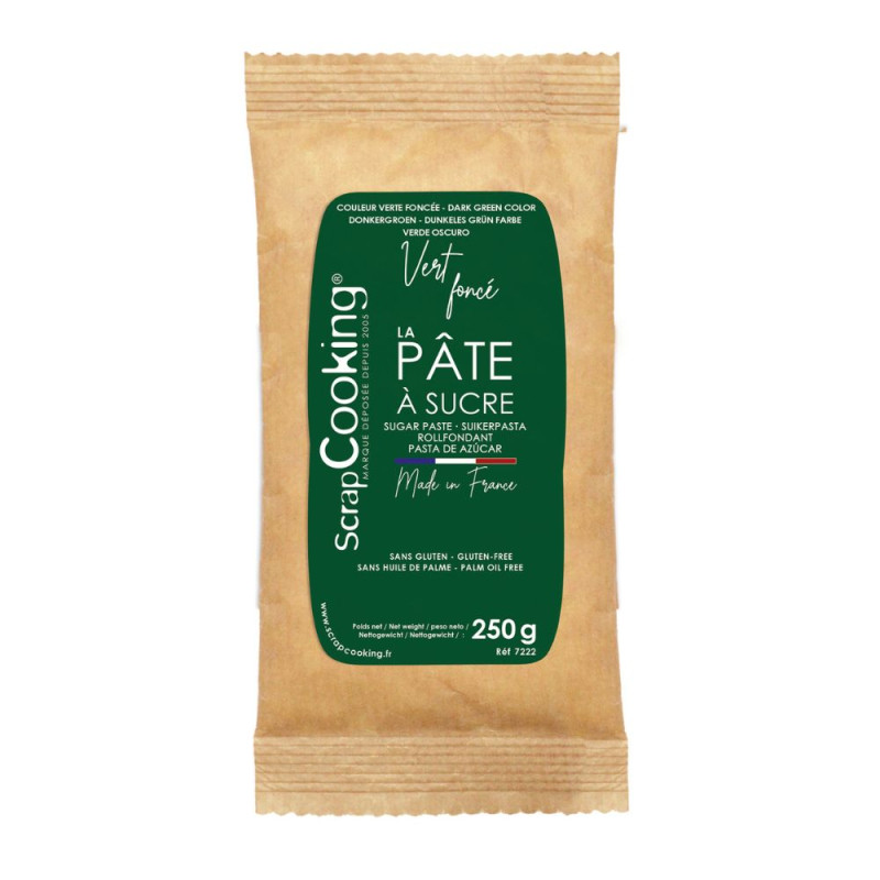 Scrapcooking Pâte à Sucre Vert 250g