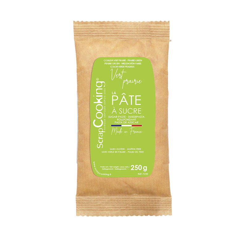 Scrapcooking Pâte à Sucre Vert Prairie 250g