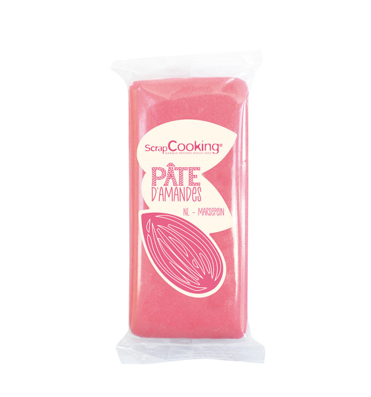 scrapcooking Pâte d'amandes rose 200 gr