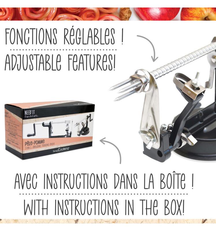 Scrapcooking Pèle-pomme 3 En 1 Need'it