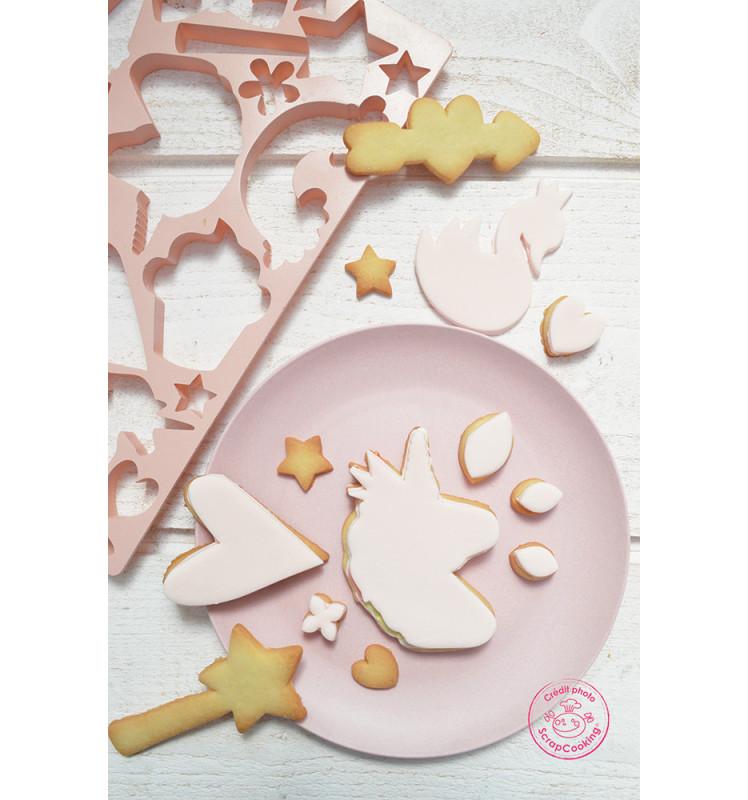 Scrapcooking Plaque Découpoir Multi Licorne