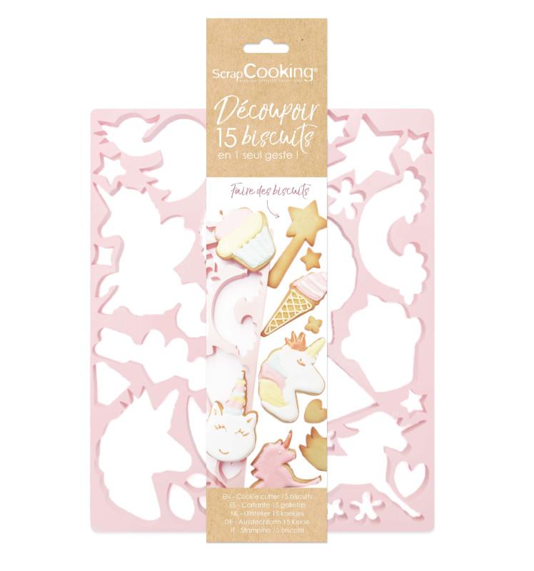 Scrapcooking Plaque Découpoir Multi Licorne