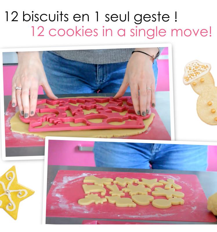 Scrapcooking Plaque Découpoirs Multi Noël