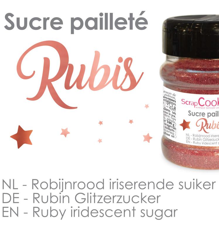 Scrapcooking Pot De Sucre Pailleté RUBIS
