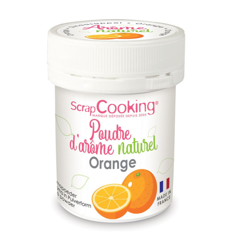 scrapcooking Poudre d'arôme naturel orange