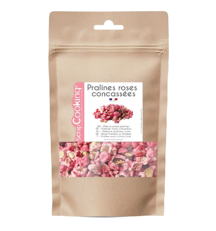 scrapcooking Pralines roses concassées 140g