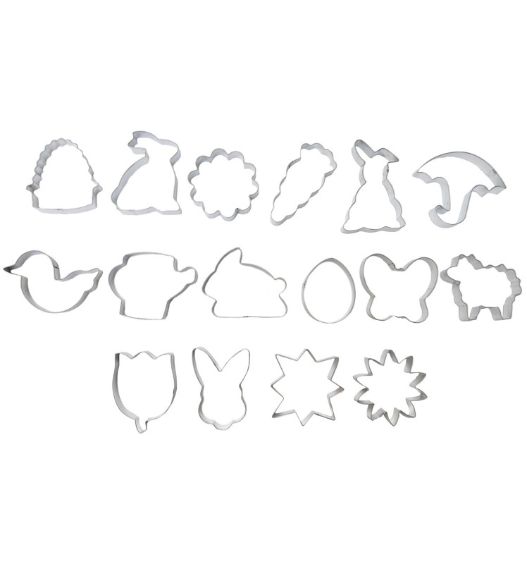 Scrapcooking Seau 16 Emporte-pièces Acier Nature