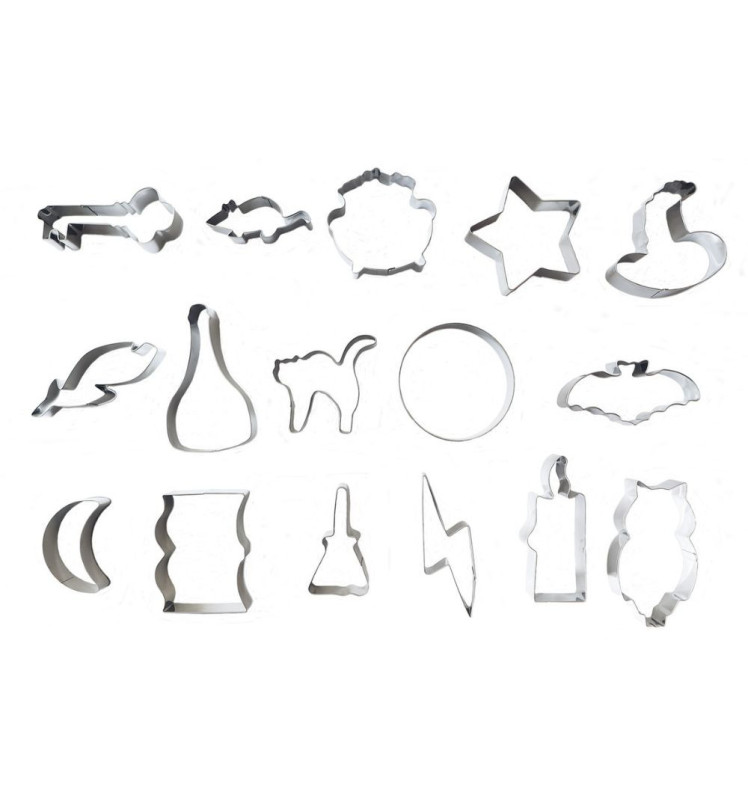 Scrapcooking Seau 16 Emporte-pièces Acier Sorcier