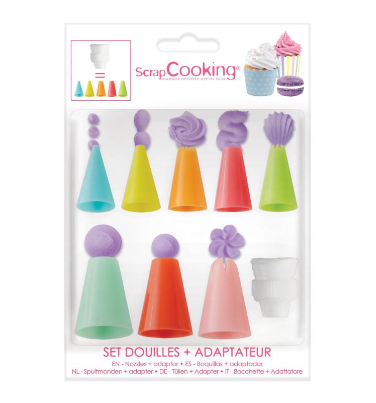 scrapcooking Set douilles en plastique + adaptateur