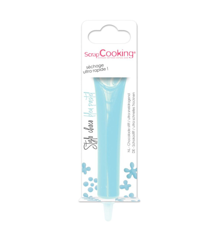 scrapcooking Stylo goût choco bleu pastel