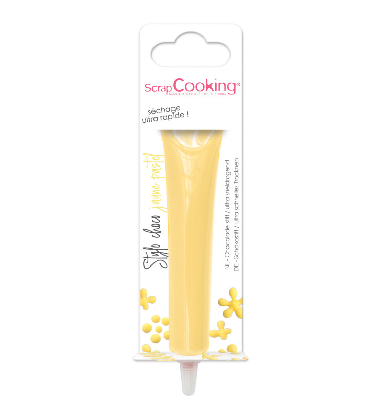 scrapcooking Stylo goût choco jaune pastel