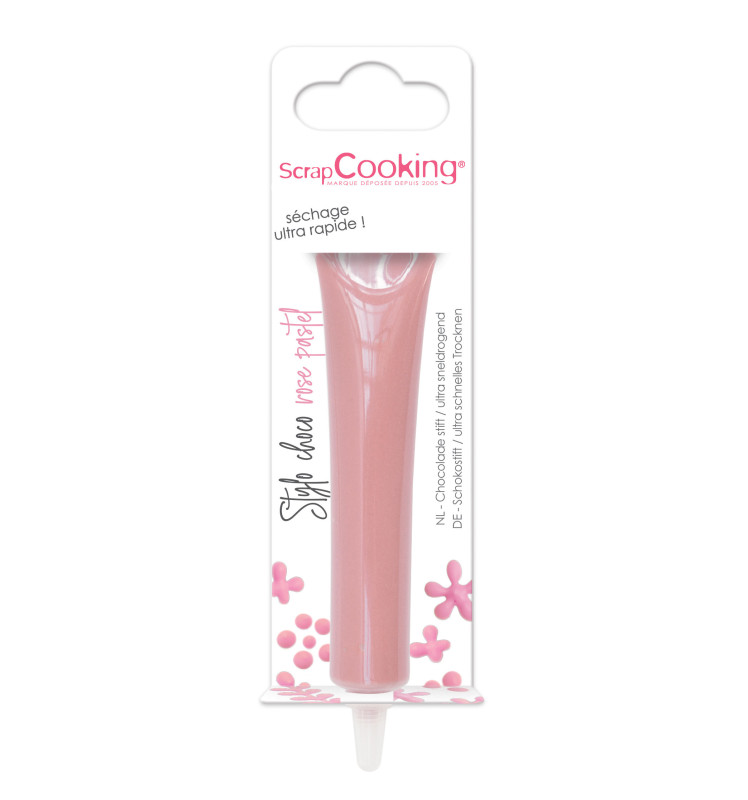 scrapcooking Stylo goût choco rose pastel