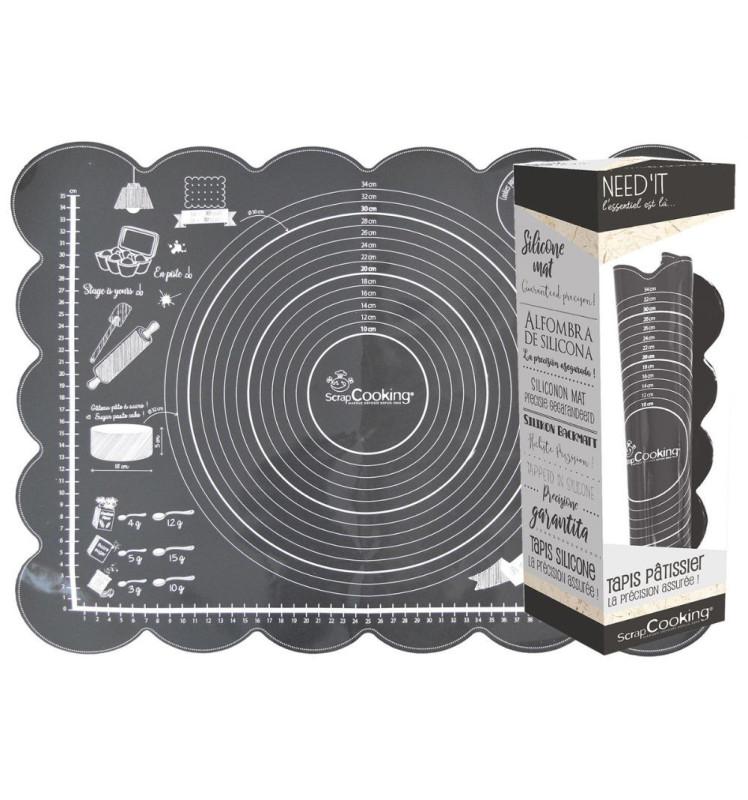 scrapcooking Tapis pâtissier silicone Need'it
