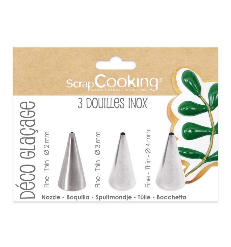 scrapcooking Trio de douilles pour déco glaçage