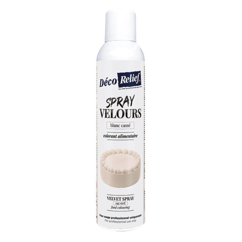 scrapcooking Spray velours alimentaire en bombe blanc pour pâtisserie - 300 ml