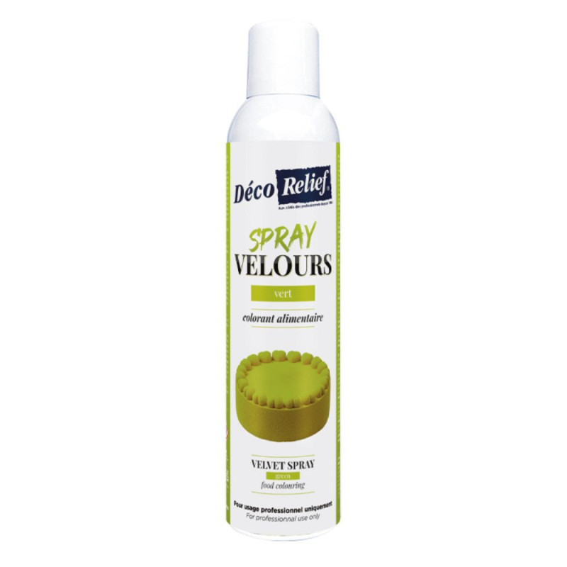 scrapcooking Spray velours alimentaire en bombe vert pour pâtisserie - 300 ml