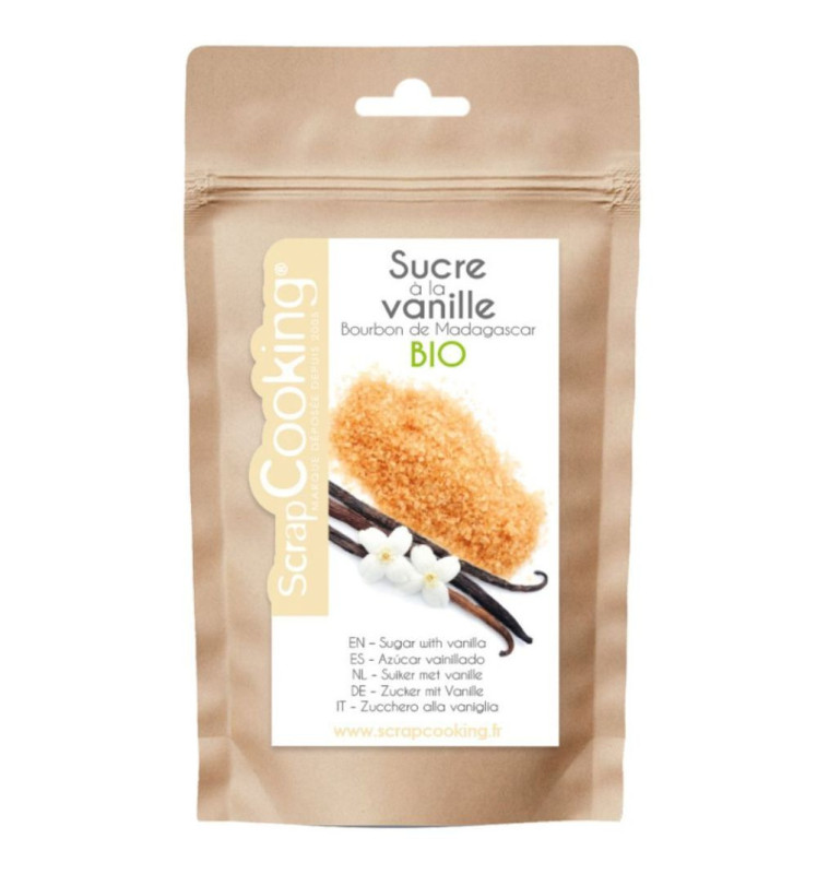 scrapcooking Sucre à la vanille bourbon de Madagascar BIO 50g