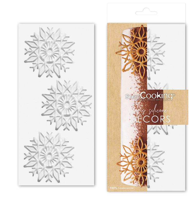 scrapcooking Tapis en silicone pour tuiles à motifs flocon