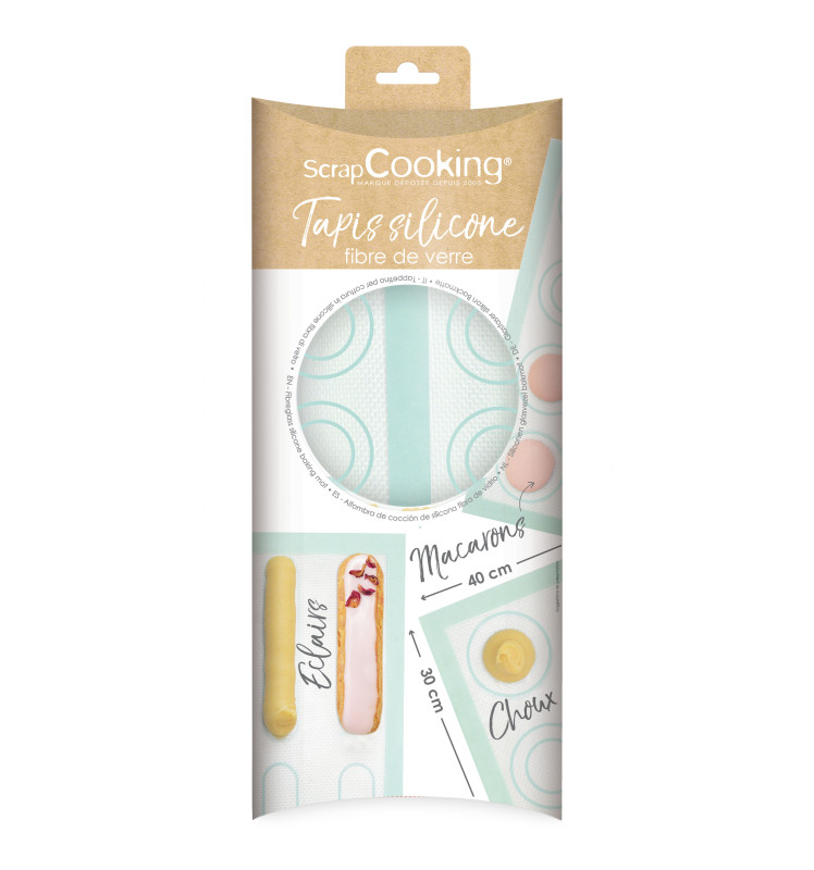 Scrapcooking Tapis Silicone En Fibre De Verre Choux/éclair/macaron