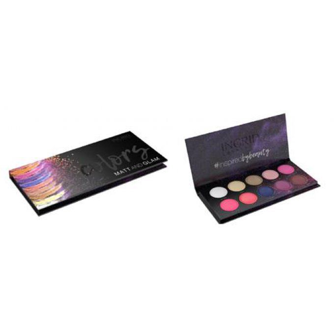 Sdi Paris Lot De 2 Palette De 10 Ombres à Paupières Colors + Nude - 27g - Ingrid