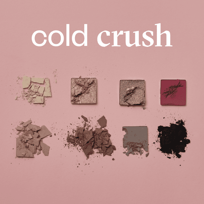 Sdi Paris Palette D'ombres à Paupières "Cold Crush" - 11 G - 8 Couleurs VEGAN - PAESE