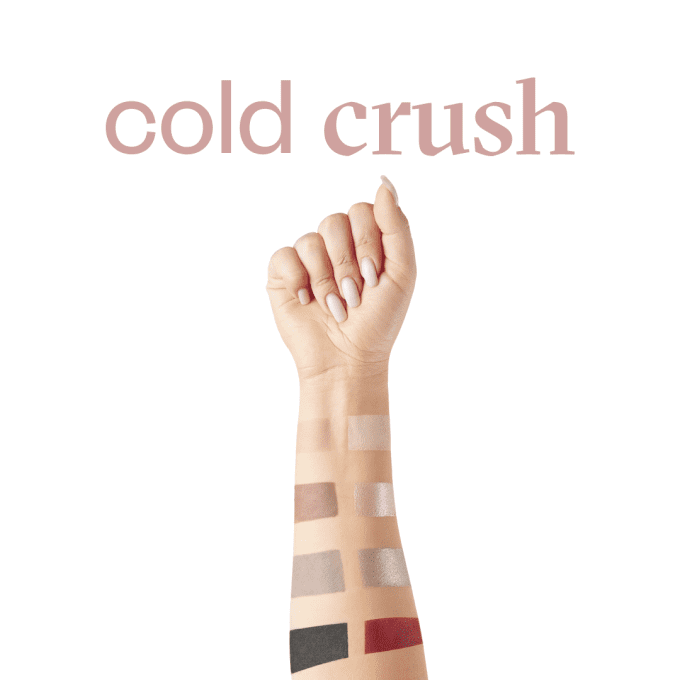 Sdi Paris Palette D'ombres à Paupières "Cold Crush" - 11 G - 8 Couleurs VEGAN - PAESE