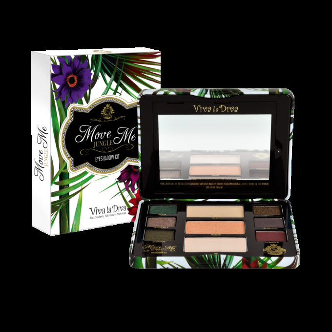 sdi paris Palette d'ombres à paupières et teint vegan Move me jungle VIVA LA DIVA - 9 couleurs