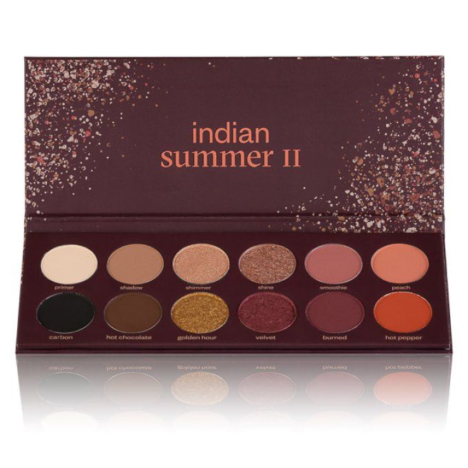 Sdi Paris Palette D'ombres à Paupières "INDIAN SUMMER II" 18 G - 12 Couleurs VEGAN - PAESE