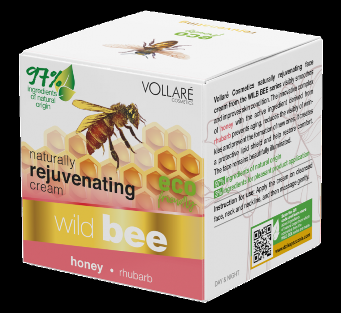 Sdi Paris Soin Visage Rajeunissant - Miel Et Rhubarbe - Wild Bee - Vollaré Cosmetics - 50 Ml