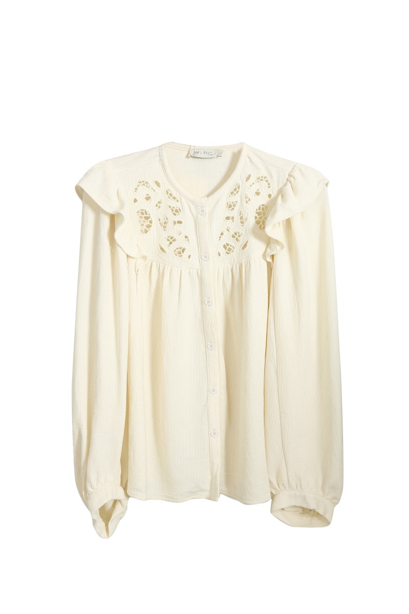see u soon Blouse 24211024 offwhite