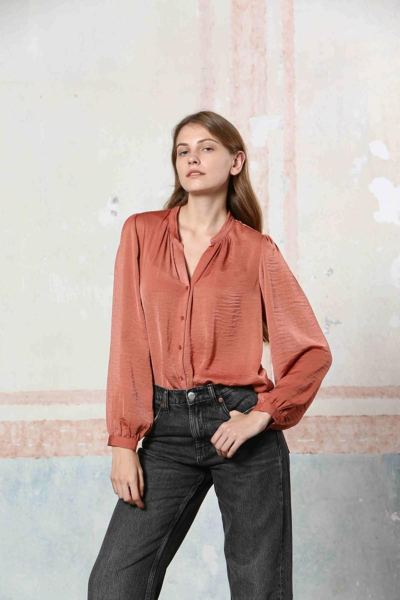 see u soon Blouse 24219246 brick