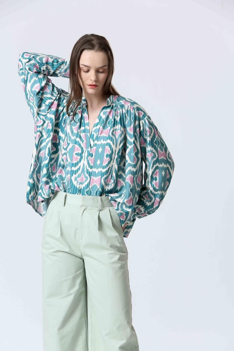 See U Soon Blouse S25111170 Green