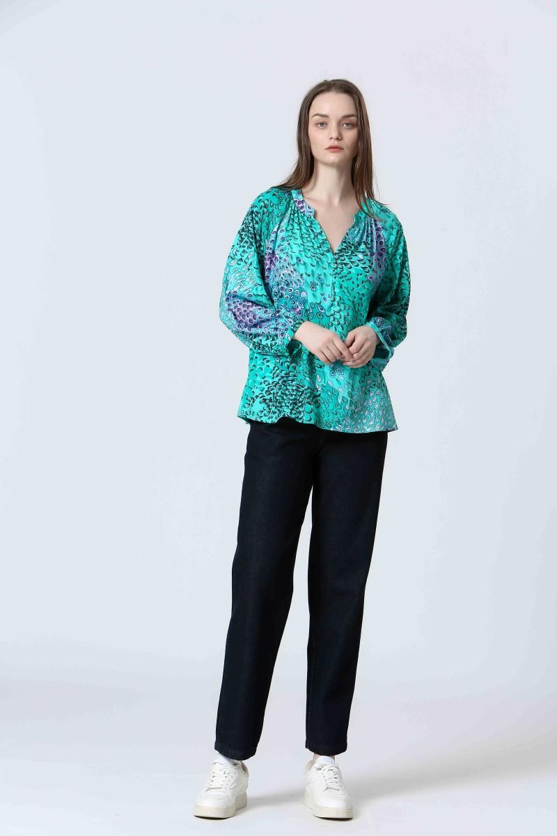 See U Soon Blouse S25111303 Green