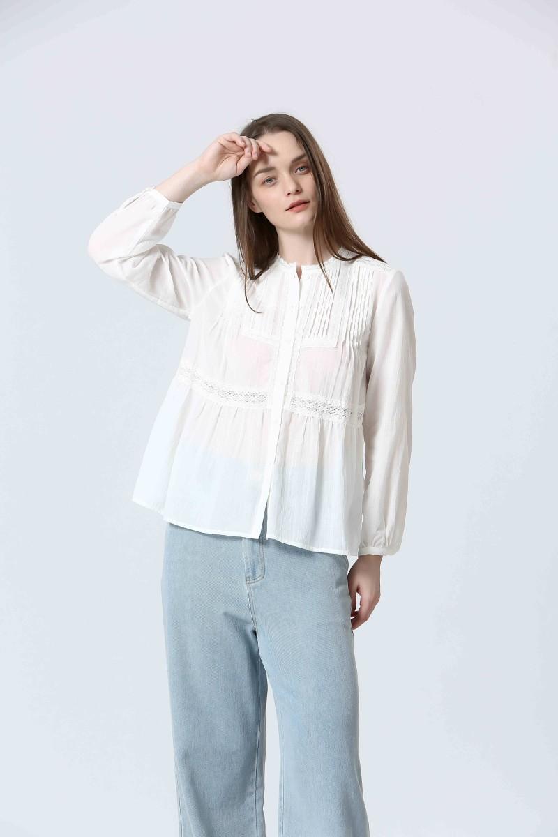 See U Soon Blouse S25111315 Offwhite