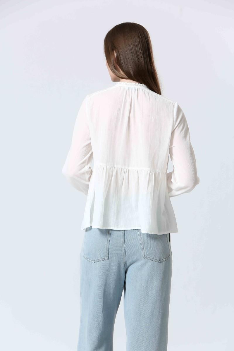 See U Soon Blouse S25111315 Offwhite