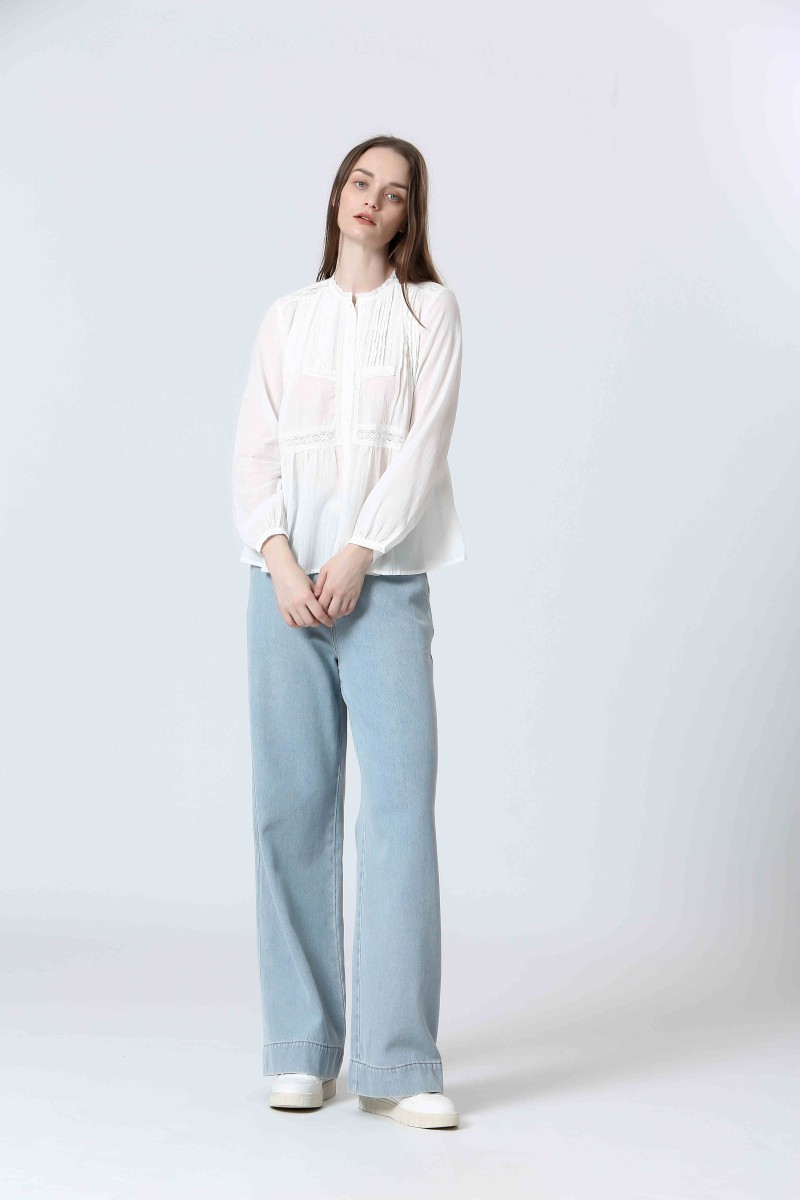 See U Soon Blouse S25111315 Offwhite