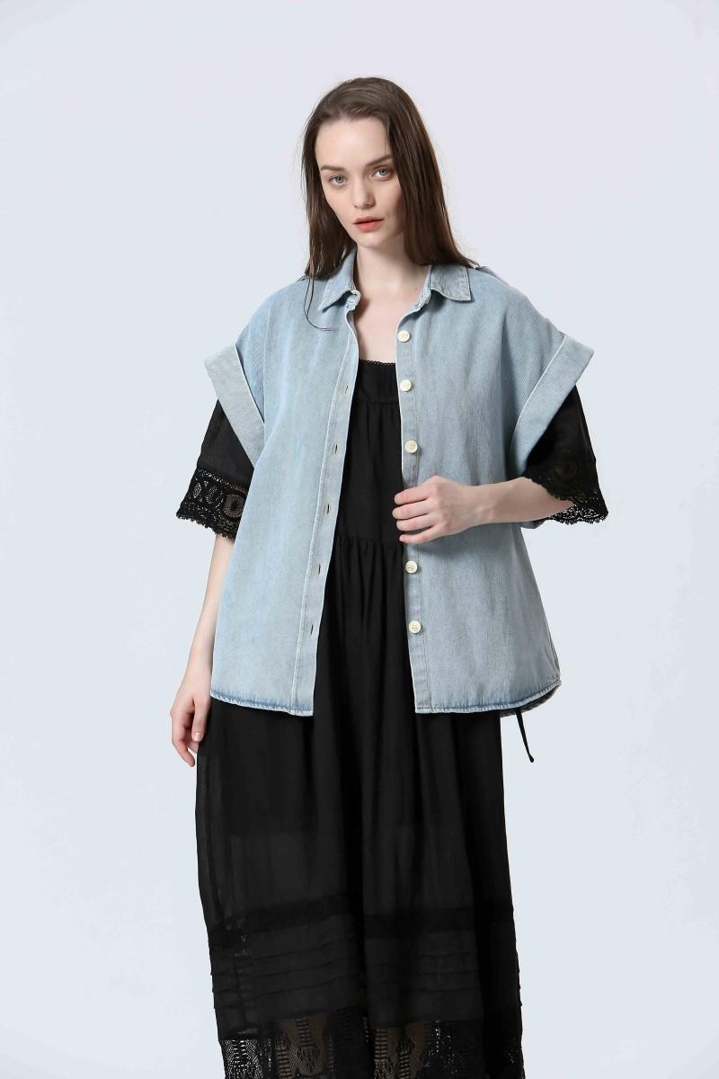 See U Soon Blouse S25111317 Lt Blue