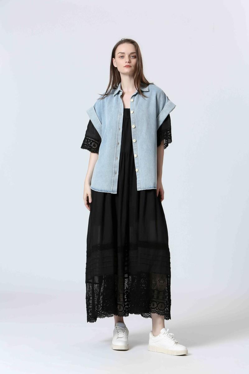 See U Soon Blouse S25111317 Lt Blue