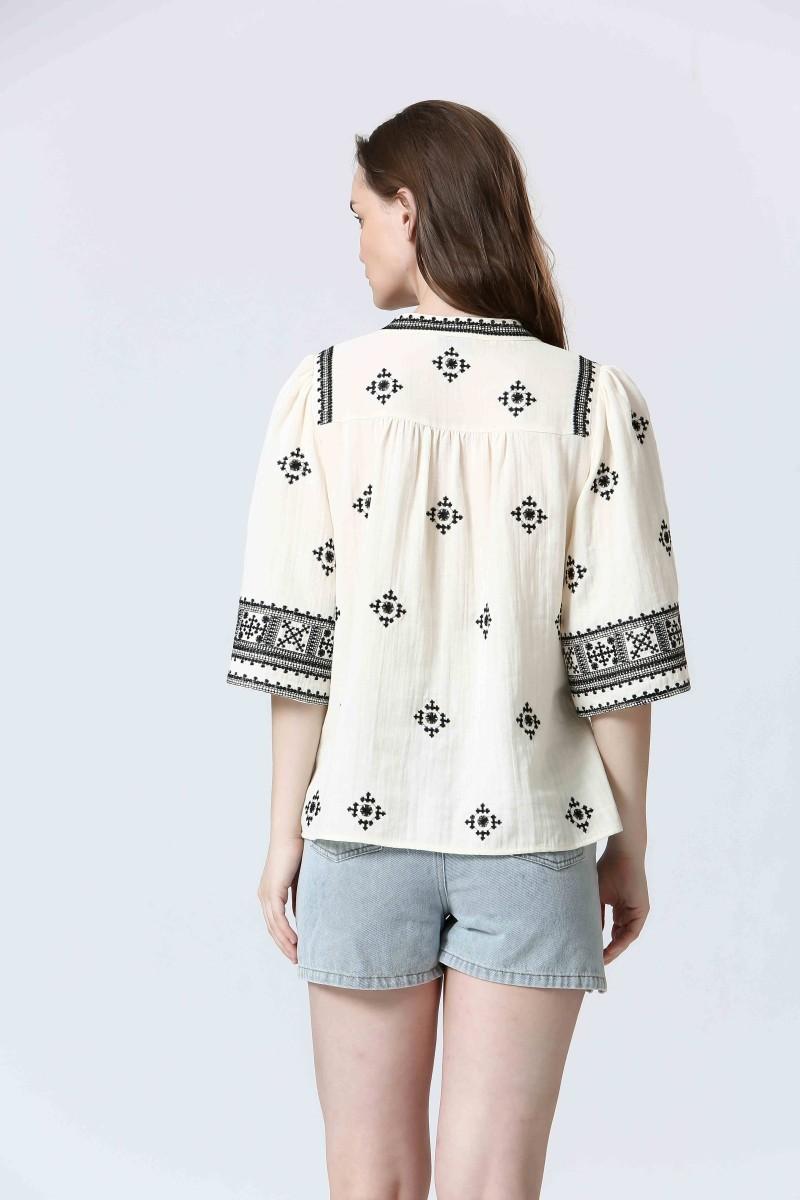 See U Soon Blouse S25112232 Beige