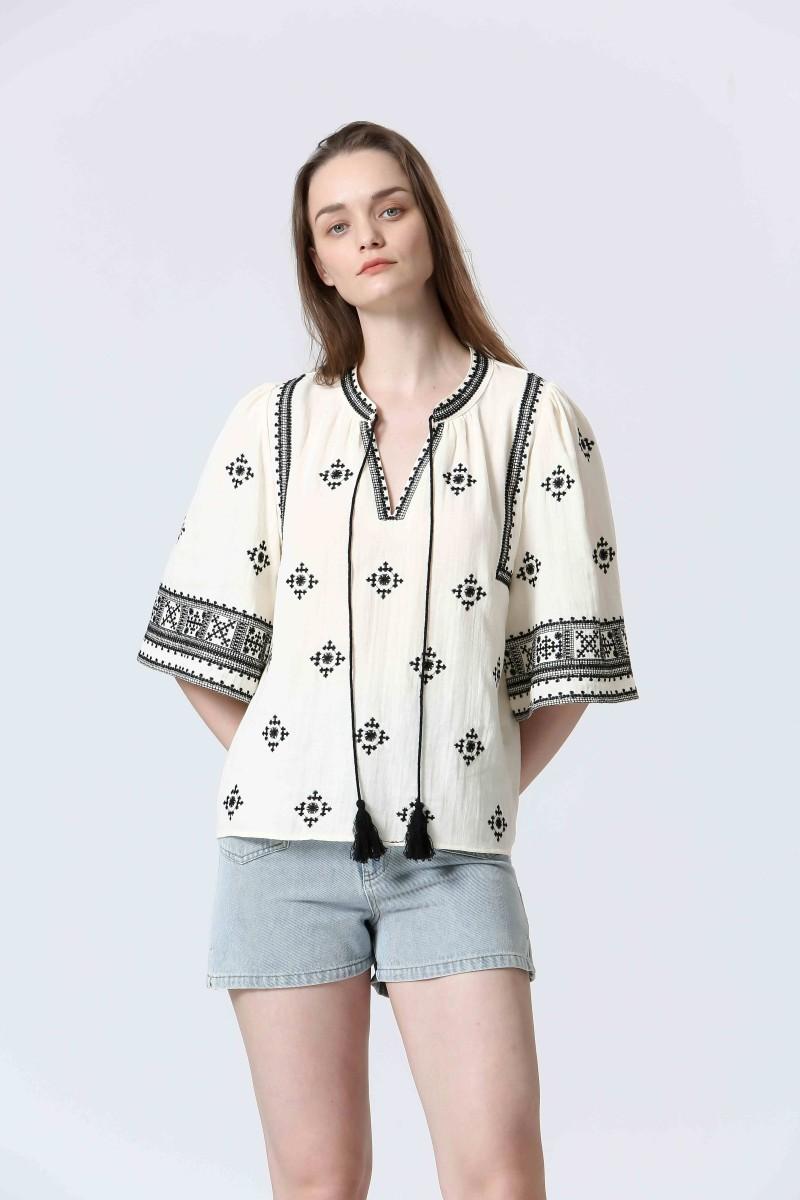 see u soon Blouse S25112232 beige