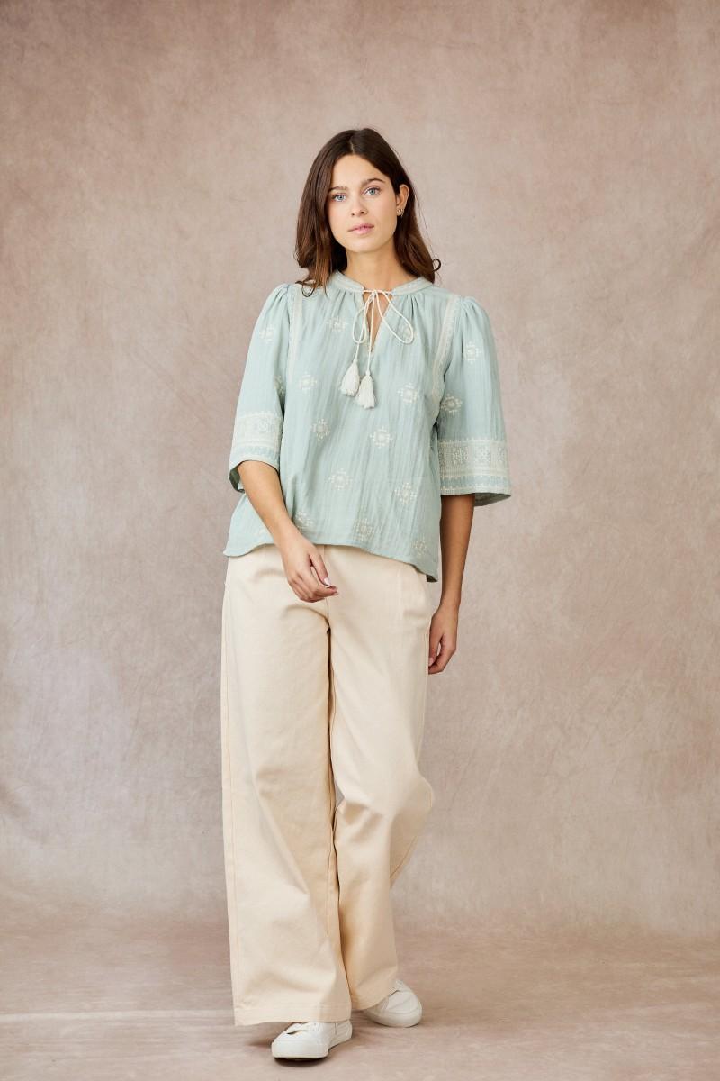 See U Soon Blouse S25112232 Green