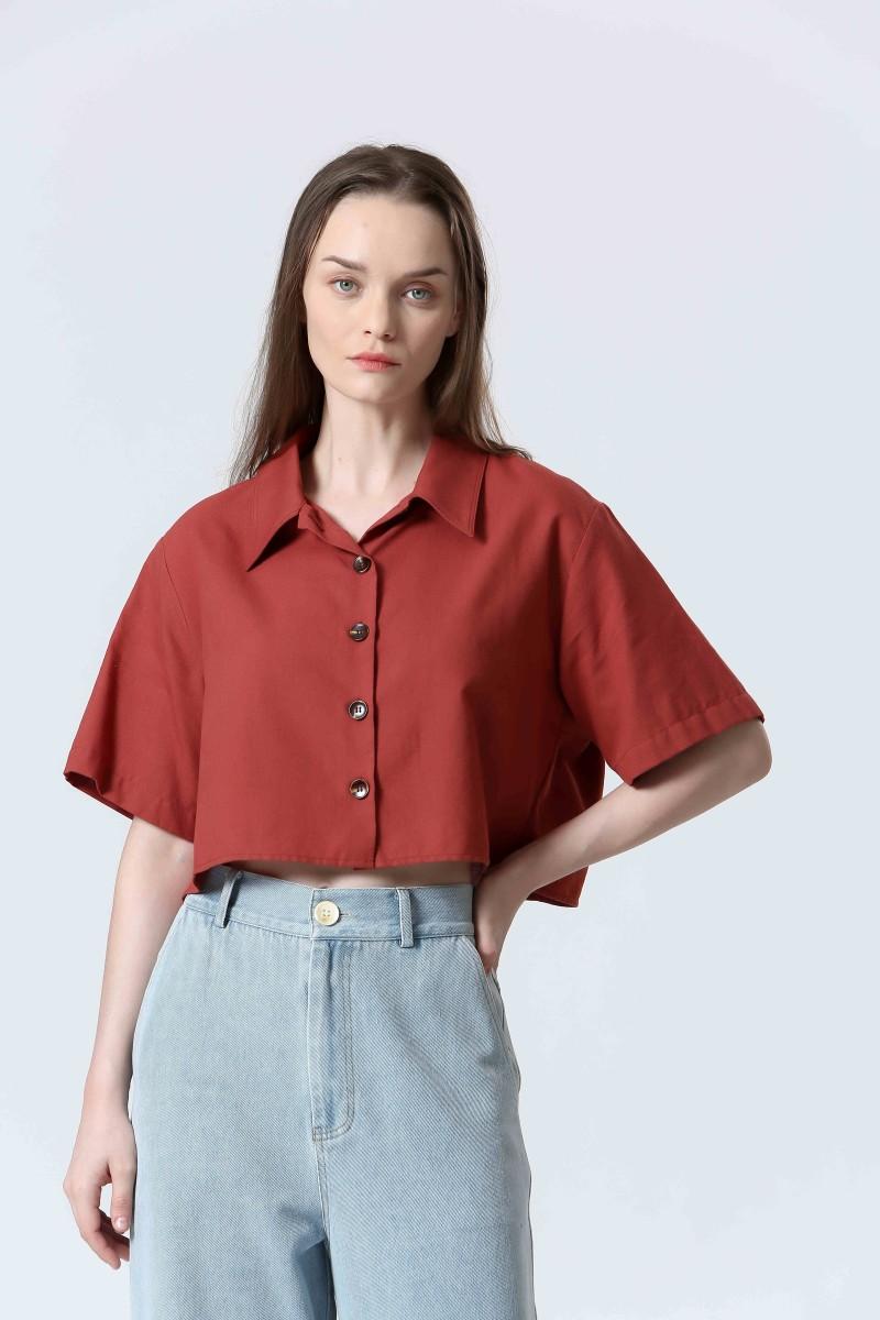 see u soon Chemisier S25111076 brick